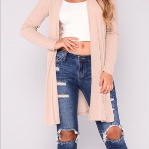 Tan cardigan